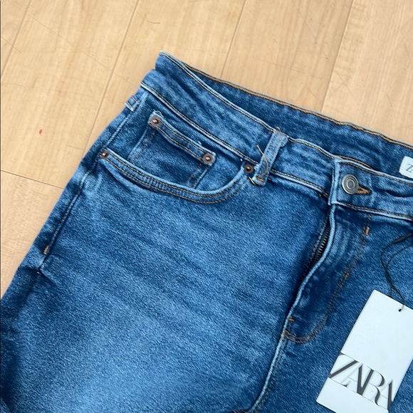 Zara 80s mid waist  Skinny Jeans 12 - Picture 6 of 11